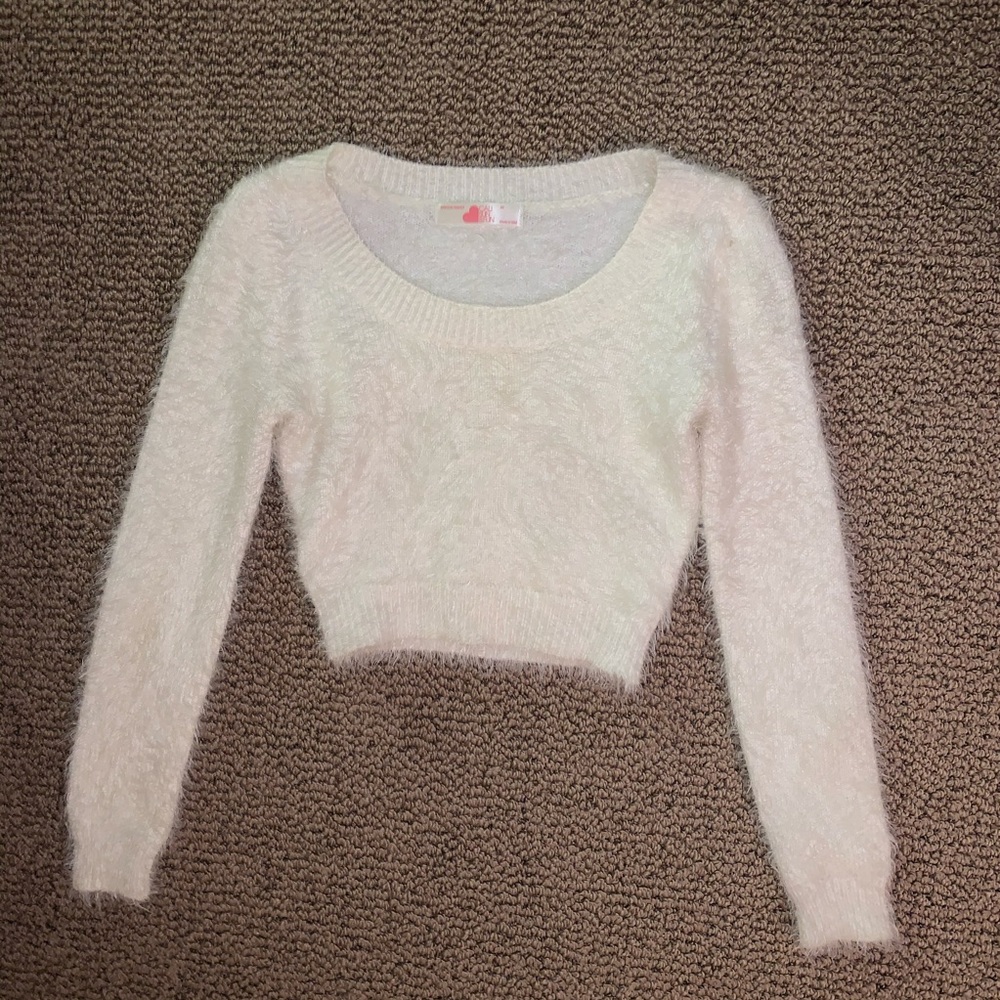 Fuzzy crop top
